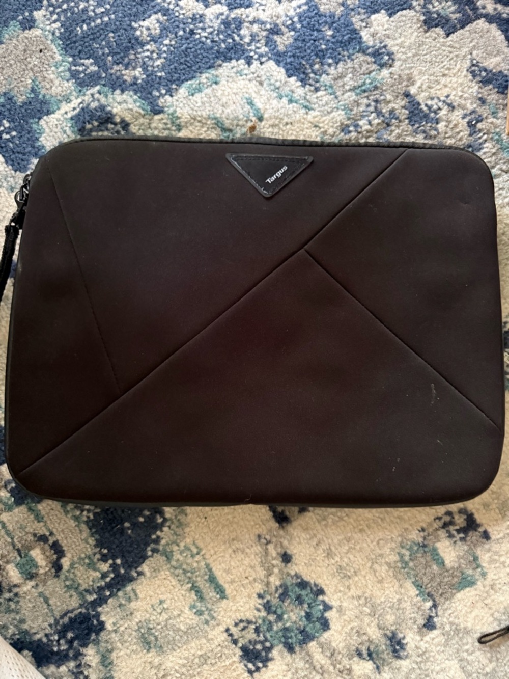 Targus Black Padded Laptop computer Sleeve with Triangular Logo Neoprene 15inch